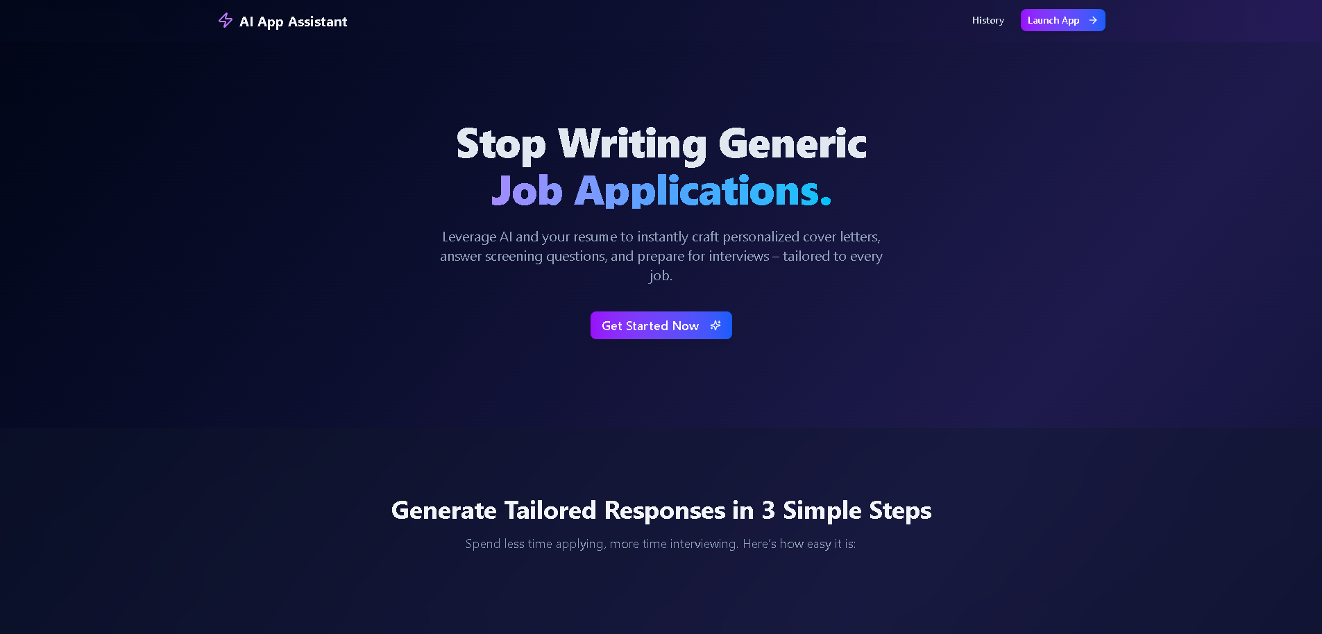 FitForJob - AI Application Assistant Image